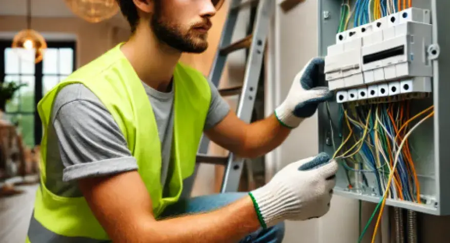 Photo of a rewire electrician